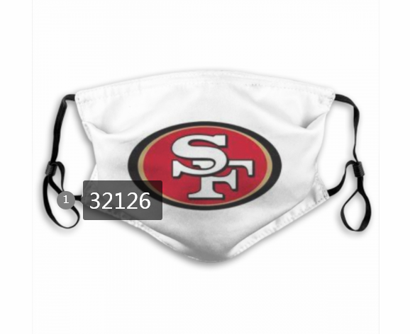 NFL 2020 San Francisco 49ers #43 Dust mask with filter->nfl dust mask->Sports Accessory